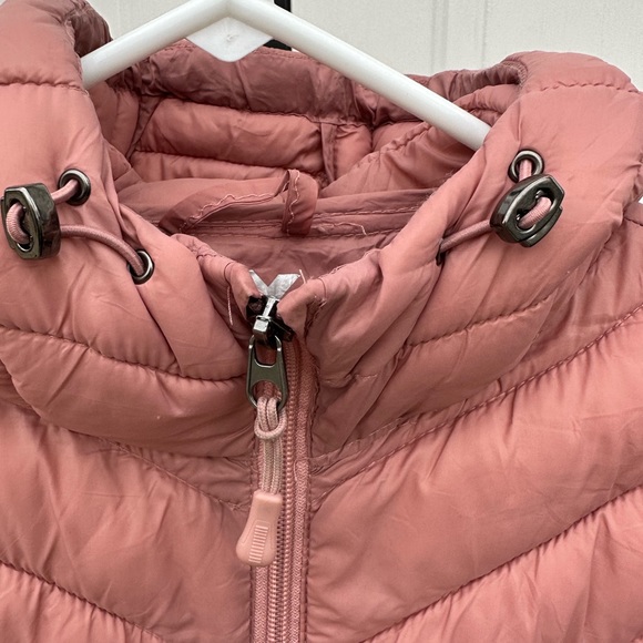 ⭐️SOLD ⭐️Womens 100% Nylon Quilted Jacket Size L Rose Colored - Picture 4 of 9